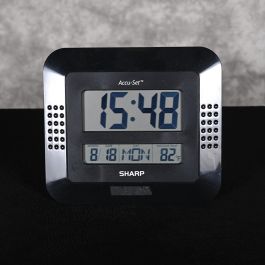 Sharp-Accu-Set-Wall-Clock-Digital-9"x8"