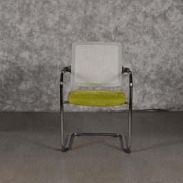 Dauphin-LN81760/FAB-Conversation/Side-Chair-Green-Fabric-with-Arms