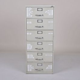 Steelcase-1826-(Card-File)-Card-File-Cabinet-Gray-Metal-6-Drawers ...