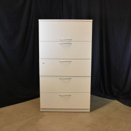 Damaged-Steelcase-Five-(5)-Drawer-File-Cabinet