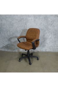 Steelcase 4571214M Office Chair 5C85 Cinnamon Fabric Adjustable With Arms With Wheels