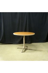 Steelcase 853600 Dining Table Oak Colored Laminate Circle 36"x36"