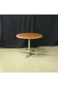 Steelcase 853600 Dining Table Cherry Colored Laminate Circle 42"x42"