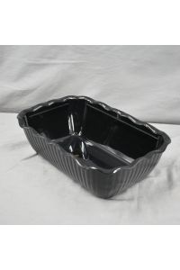 Winco CRK10K Serving Bowl Black Plastic 10"x7.5"