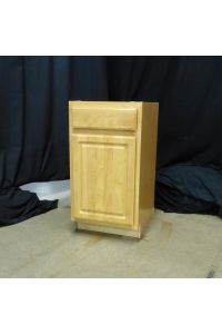 Armstrong Coronet Base Cabinetry Honey Colored Wood Door + Drawer Style 1 Drawer 1 Door 18"x24"x34.5"