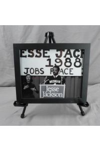 Jesse Jackson, 1988 Photograph Wood Frame 11.25"x9.25"