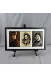 Yi-Fang Wu, 1928; Mary Stone, 1896; Ida Kahn, 1896 Photograph Black Wood Frame 17.75"x9.75"
