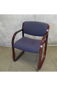 Steelcase Snodgrass Conversation Chair B377 Violet V4 Fabric With Arms