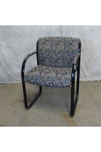 Steelcase Snodgrass Conversation Chair Floral Fabric With Arms