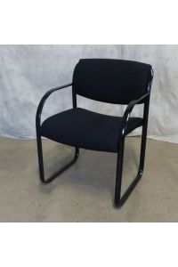 Steelcase Snodgrass Conversation Chair B399 Black Fabric With Arms