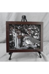Gerald Ford, 1977 Photograph Brown Wood Frame 11.25"x9.25"
