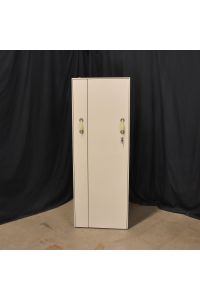 Steelcase Beige Colored Metal 3 Drawers 2 Shelf Cabinet Lockable Includes Key 24"x24"x68"