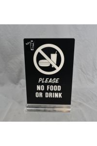 No Eating/Drinking Sign