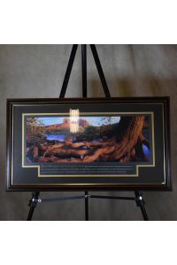 Successories Roots of Character Print Brown Wood Frame 18.5"x32.5"