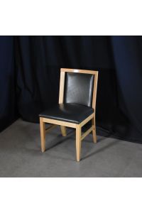 Brayton International Peek Conversation/Side Chair Dark Green Vinyl No Arms