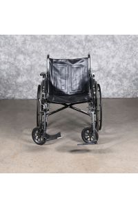 InvaCare Tracer EX2 Manual Basic Wheelchair Black Foldable Includes Foot Rests 250 lb. Capacity 20"