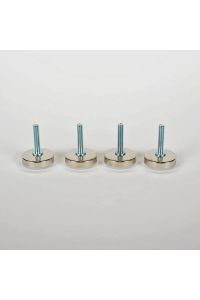 Set of 4 Adjustable Threaded Furniture Leveling Feet Glides