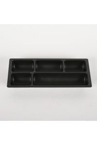 Desk Organizer Black Plastic 13"x5.5"