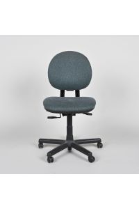 Steelcase Criterion Adjustable Office Chair 5C94 Peacock Fabric, with Wheels