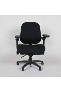 ergoCentric BodyBilt J2504 Adjustable Ergonomic Office Chair, Carbon Fabric, with Arms & Wheels