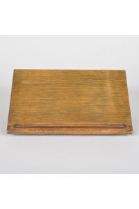 Wooden Slant Top Reading Stand Oak Finish 21.5"X12.5"X8"