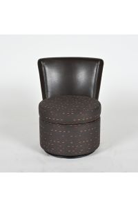 Nienk&auml;mper Swivel Lounge Chair, Brown Upholstery