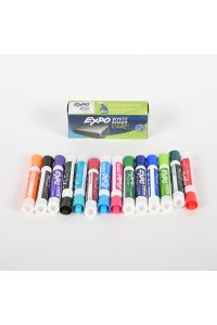 EXPO Dry Erase Marker Assortment With Whiteboard Eraser, 14 Marker