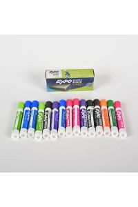 EXPO Dry Erase Marker Assortment, 15 Markers, With Sealed Whiteboard Eraser