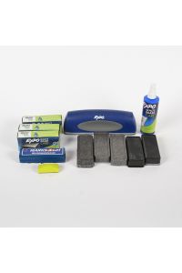Whiteboard Accessory Lot: Expo Erasers, Cleaner, and Replacement Pads
