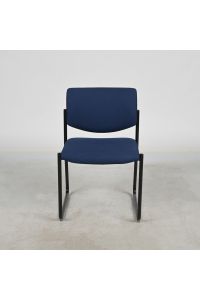 Steelcase Player Stacking Chair, 5A93 Midnight Blue Fabric