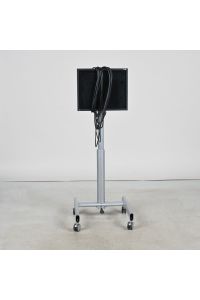 EIZO LCD Monitor on Mobile Rolling Stand, Silver, Power Cable Included