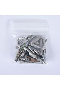 Mixed Lot of Metal Alligator Test Clips, Assorted Sizes