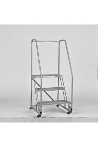Cotterman MO518 Rolling Ladder Work Platform Gray Steel 450 lb Capacity