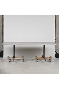 Steelcase 85964236 Conference Table Gray Laminate Rectangle with Rounded Corners 96"x42"x28"
