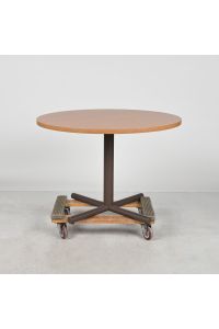 Café/Bistro Table Medium Wood Colored Laminate Round 42"X42"x29.5"