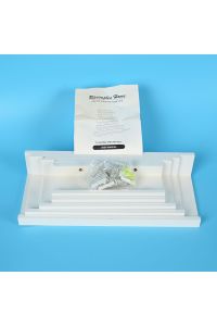 Upsimples Home 5-Piece Floating Picture Ledge Shelf Set, White