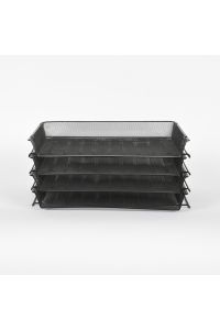 Set of 4 Legal-Size Letter Trays 17"x10.5"x8"