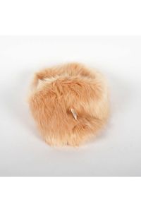 Faux Fur Infinity Scarf Beige One Size