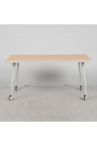 Steelcase BFS3060P Mobile Table, Light Wood Laminate, Rectangle, 60" X 30" X 28.5"