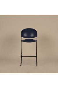 Trendway Stool, Navy Blue, Plastic