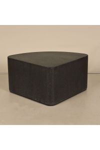 Peter Pepper Products DTQ303018 Triangular Molded Plastic Accent Table 30×30×18 Anthracite