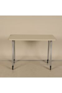 Steelcase UNI WKSF Mobile Training Table Gray Laminate 24×42 Caster Base