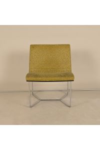 Harter Forum Lounge N68E13SW Armless Upholstered Guest Chair Chrome Base