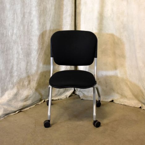 KI Torsion on the Go Folding Chair Black Colored Fabric No Arms