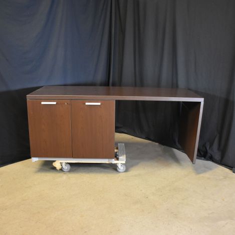 National-Epic-Credenza-Dark-Wood-Colored-Laminate-Rectangle-with ...