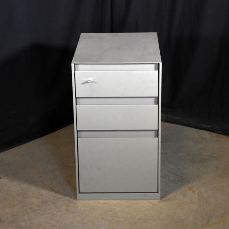 Steelcase Gray Metal 3 Drawer File