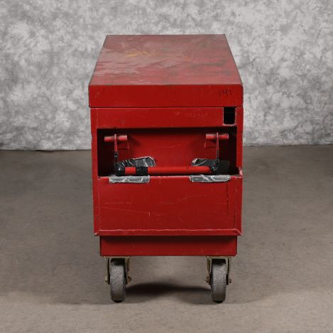 Dayton-6C695-Gang-Box-Red-Metal-Metal-with-Wheels-42