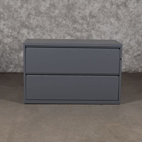 Herman-Miller-26-4220-2-NN-Gray-Metal-2-Drawer-File-Cabinet
