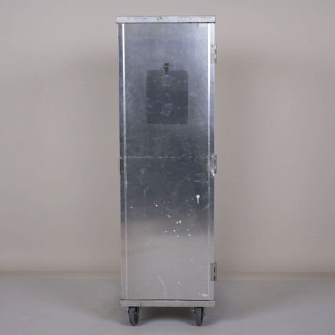 Closed Speed Rack Enclosed-Pan/Speed-Rack-Silver-Metal-Swivel-Wheels-21