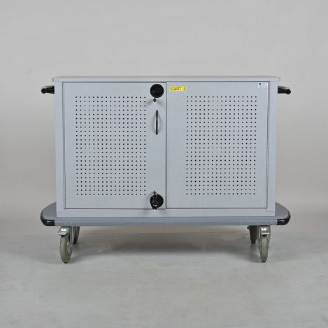 Datamation-System-Computer-Charging-Station-Gray-Metal-19-Slots-Swivel ...